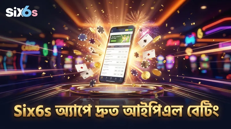Six6s অ্যাপে মোবাইল থেকে সহজ ও দ্রুত আইপিএল লাইভ বেটিং।