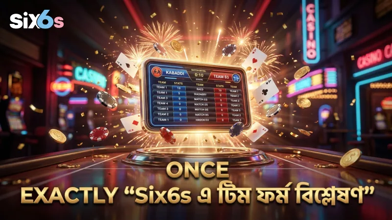 Six6s প্ল্যাটফর্মে কাবাডি টিম ফর্ম বিশ্লেষণ সুবিধা