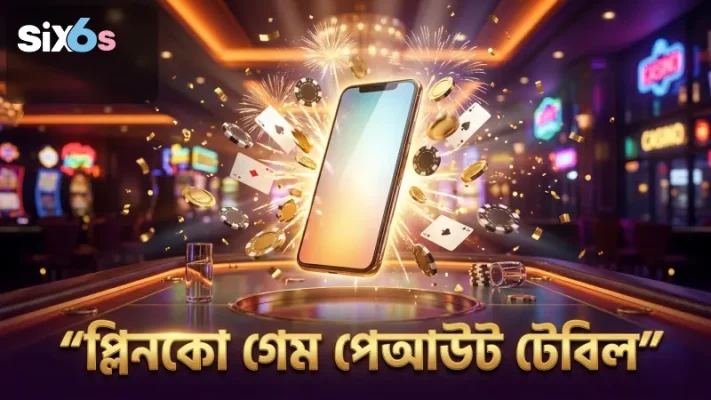 মোবাইল স্ক্রিনে প্লিনকো গেমের সঠিক পেআউট টেবিল প্রদর্শন