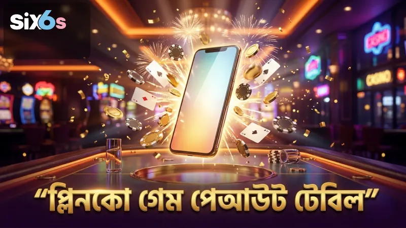 মোবাইল স্ক্রিনে প্লিনকো গেমের সঠিক পেআউট টেবিল প্রদর্শন